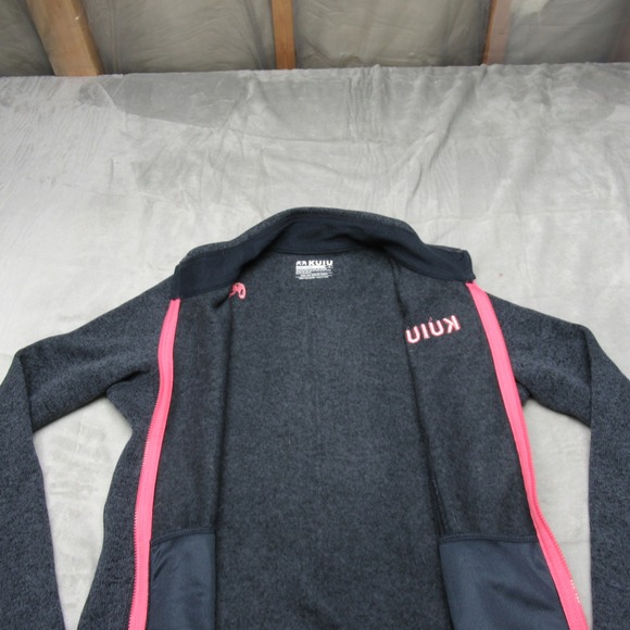KUIU Base Camp Jacket Womens Medium Gray High Loft Sweater Fleece Full Zip HIke - Picture 4 of 13